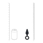 Shots Toys LEVELZ Silicone Anal Plug With Loop Black Shots Toys