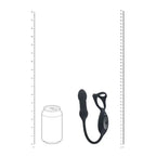 Shots Toys LEVELZ Vibrating & Thrusting TriO Cock Ring With Prostate Stimulator Black Shots Toys