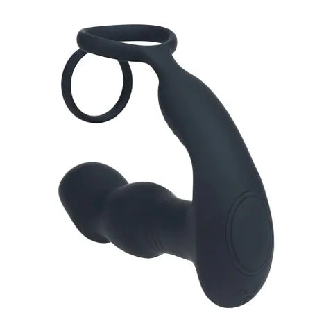 Shots Toys LEVELZ Remote Controlled Prostate Stimulator With Cock Ring Black Secondary image