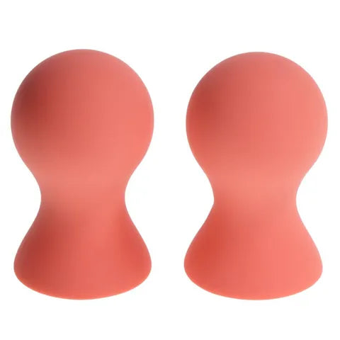 Sex & Mischief Peaches N CreaMe Silicone Nipple Suckers Set Of 2 Peach Sportsheets Main image