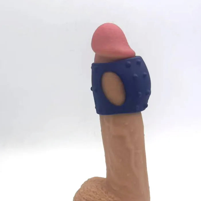 Maia ROMEO USB Rechargeable Vibrating Girth Enhancer Sleeve Blue Secondary image