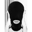 Shots Toys OUCH! Black & White Submission Mask Black Hood Mask