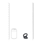 Shots Toys LEVELZ Double O Silicone Cock & Balls Rings Medium Black Shots Toys