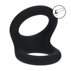 Shots Toys LEVELZ Double O Silicone Cock & Balls Rings Medium Black Shots Toys