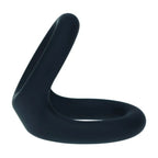 Shots Toys LEVELZ Double O Silicone Cock & Balls Rings Medium Black Shots Toys