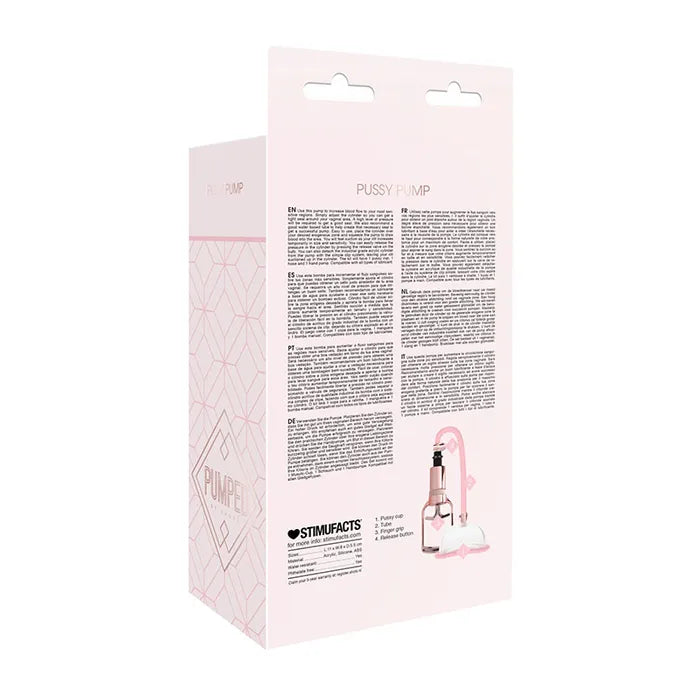 Shots Toys Pumped Pussy Pump Vagina Pump Rose Pink