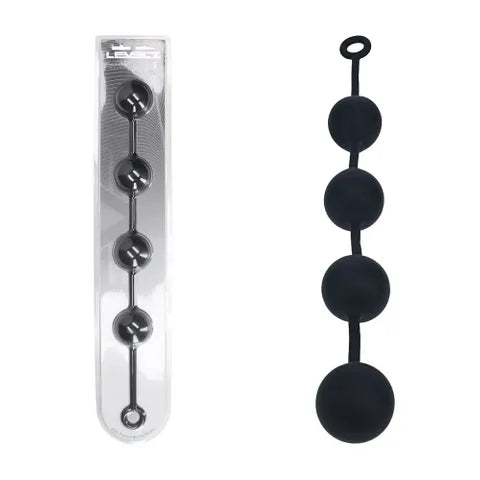 Shots Toys LEVELZ Round Anal Balls Beads Black Shots Toys