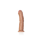 Shots Toys REALROCK Realistic Regular Curved Dildo With Suction Cup 9 Inch Tan