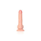 Shots Toys REALROCK Realistic Regular Curved Dong With Balls 7 Inch Flesh