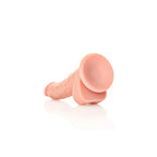 Shots Toys REALROCK Realistic Regular Curved Dong With Balls 7 Inch Flesh