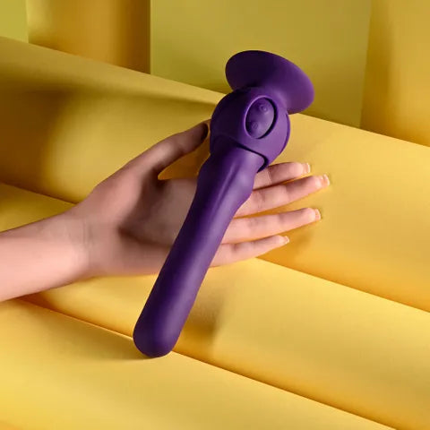 Playboy Pleasure WIGGLE IT USB Rechargeable Wiggling Vibrator Purple 23.9cm Playboy Pleasure