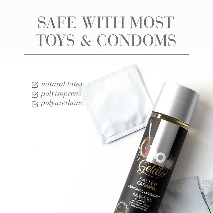 JO Gelato Salted Caramel Flavoured Water Based Lubricant 120ml JO
