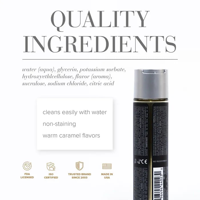 JO Gelato Salted Caramel Flavoured Water Based Lubricant 120ml JO