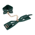 Sportsheets Sex & Mischief Indica Cutout Cuffs Restraints Green / Gold Sportsheets