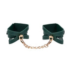 Sportsheets Sex & Mischief Indica Cutout Cuffs Restraints Green / Gold Sportsheets