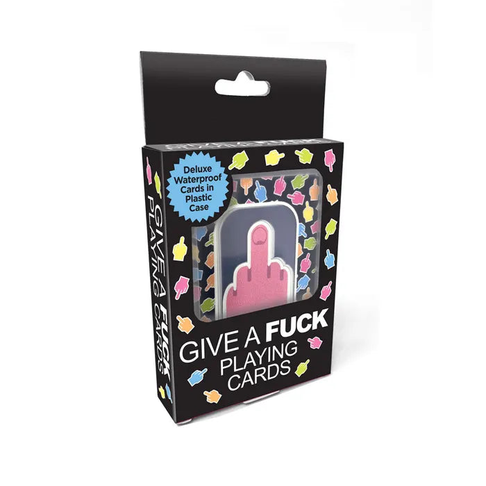 Little Genie Give A Fuck Waterproof Novelty Playing Cards Little Genie