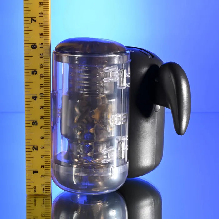 Zero Tolerance HOLD ME TIGHT USB Rechargeable Vibrating Auto Stroker With Phone Holder Black Zero Tolerance