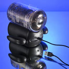 Zero Tolerance HOLD ME TIGHT USB Rechargeable Vibrating Auto Stroker With Phone Holder Black Zero Tolerance