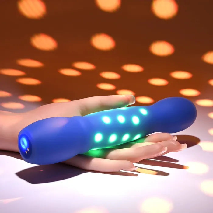Evolved DISCO DIVA USB Rechargeable Light Up Vibrator 20.9cm Blue Evolved