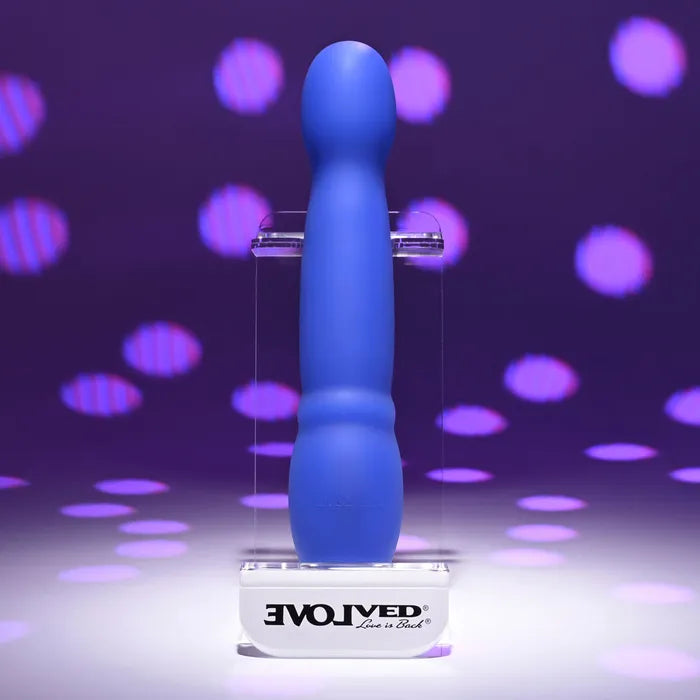 Evolved DISCO DIVA USB Rechargeable Light Up Vibrator 20.9cm Blue Evolved