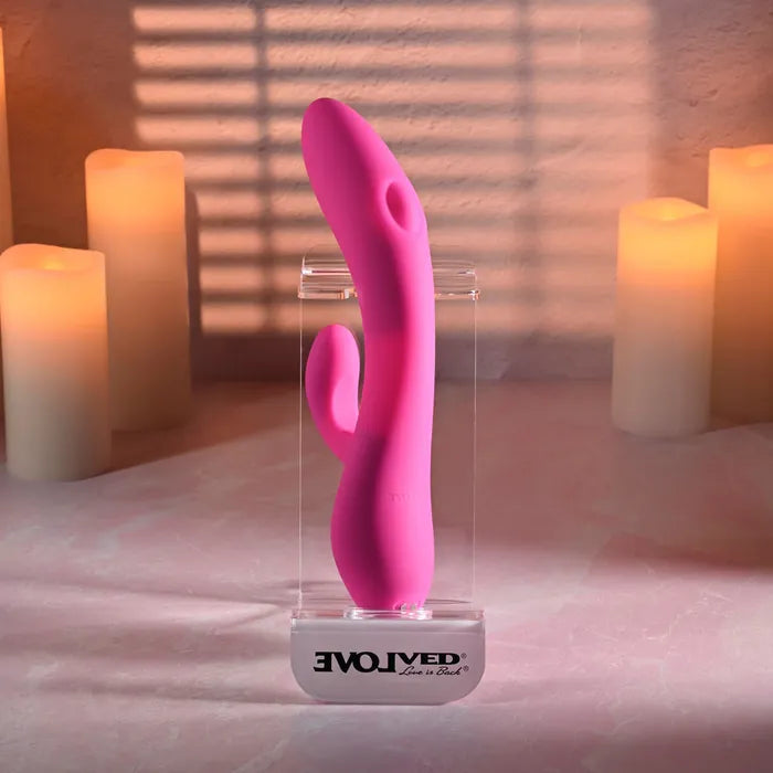 Evolved G TAPPER USB Rechargeable Rabbit Vibrator Pink Evolved