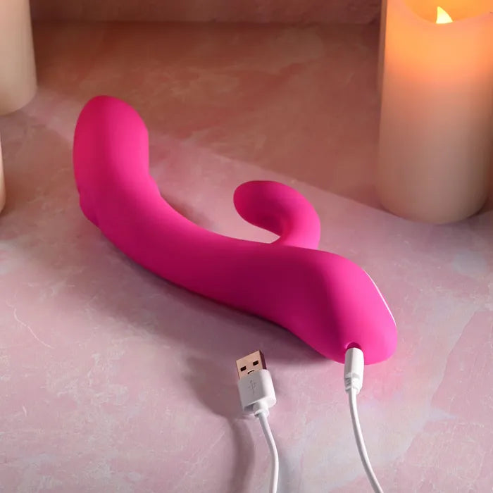 Evolved G TAPPER USB Rechargeable Rabbit Vibrator Pink Evolved