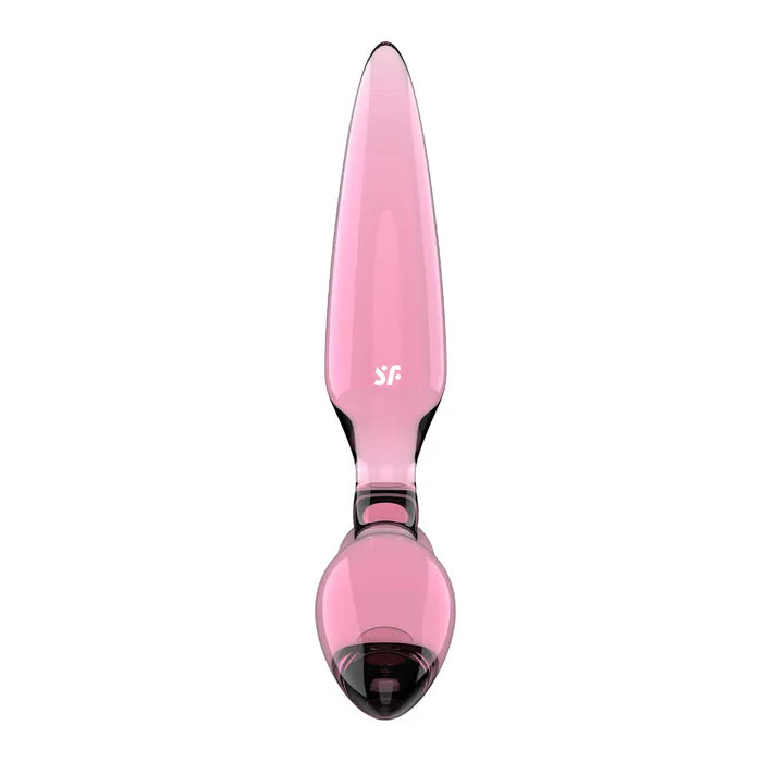 Satisfyer Triple Crystal 2 Pink Glass 3 In1 Butt Plug