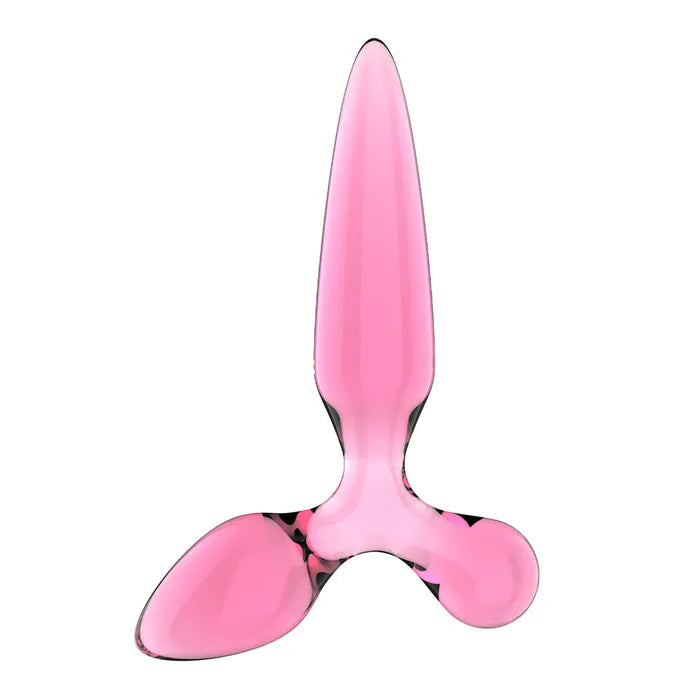 Satisfyer Triple Crystal 2 Pink Glass 3 In1 Butt Plug