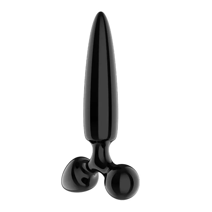Satisfyer Triple Crystal 1 Black Glass 3 In 1 Butt Plug Secondary image