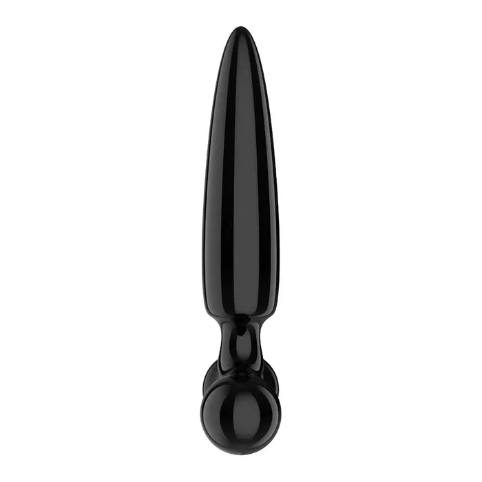 Satisfyer Triple Crystal 1 Black Glass 3 In 1 Butt Plug