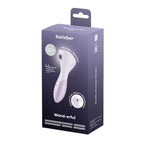 Satisfyer Wand Erful USB Rechargeable Air Pulse Massage Wand 15.8cm Violet Satisfyer