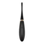 Satisfyer Tip Tease Black USB Rechargeable Vibrator With Twirling Tip