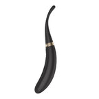 Satisfyer Tip Tease Black USB Rechargeable Vibrator With Twirling Tip