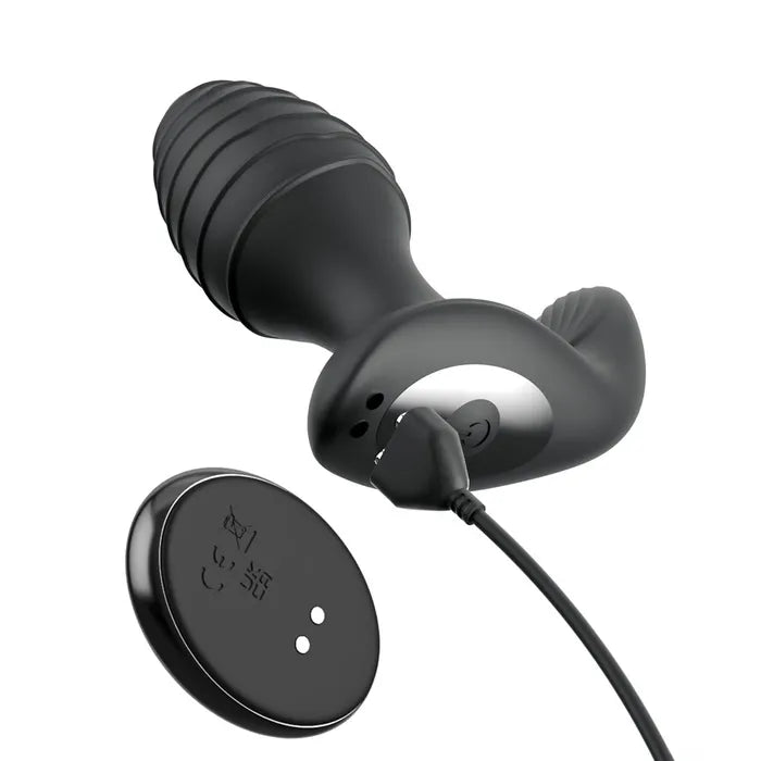 Pipedream Anal Fantasy Elite Gyro Milk Pro USB Rechargeable Gyrating Butt Plug Black Pipedream
