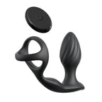 Pipedream Anal Fantasy Elite Ass Gasm Gyro Milk Pro USB Rechargeable Gyrating Butt Plug With Cock Ring Black Pipedream