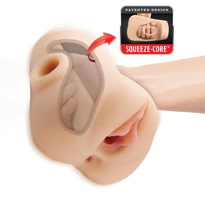 Pipedream PDX Plus Double Pounder USB Rechargeable Vibrating Vagina Stroker Flesh Secondary image