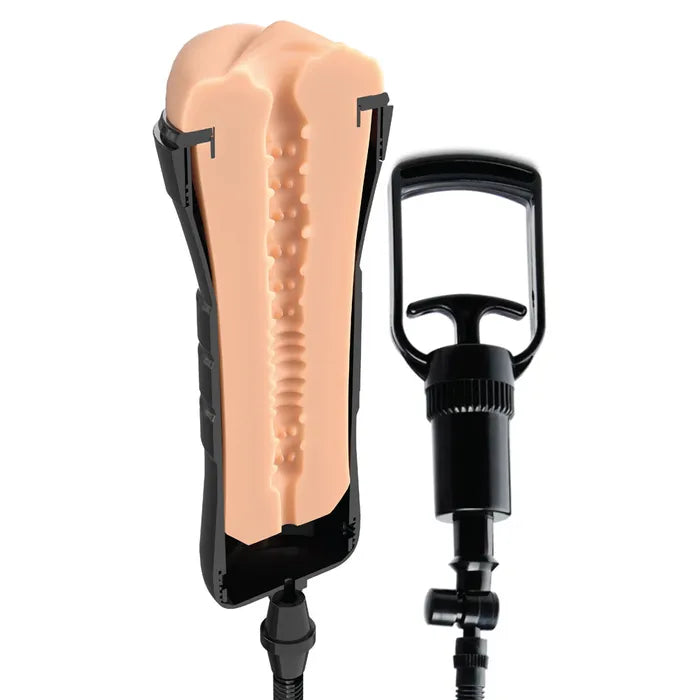 Pipedream PDX Wet Pussies Super Sucker XXL Vagina Stroker With Suction Pump Flesh Pipedream