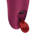 Fun Factory CHARME USB C Rechargeable Stimulator Wine Red