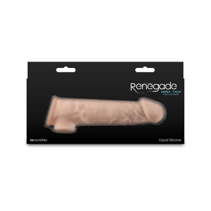 NS Novelties Renegade Annex Thick Penis Extender Sleeve 18.6cm Flesh