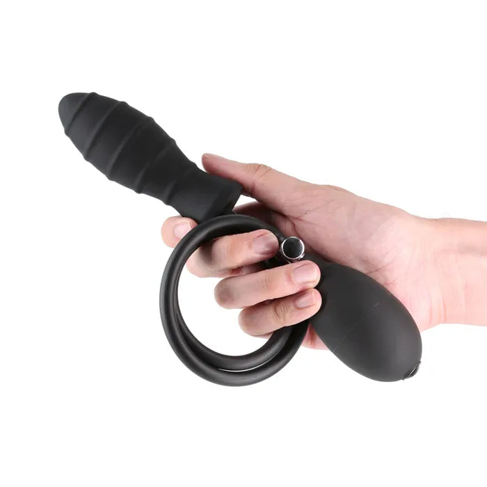 NS Novelties Renegade InflataPlay Inflatable Butt Plug 10.5cm Black Secondary image