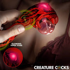 XR Brands Creature Cocks Cobra USB Rechargeable Fantasy Vibrator With Plasma Ball 18.5cm Red XR Brands
