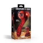 XR Brands Creature Cocks Cobra USB Rechargeable Fantasy Vibrator With Plasma Ball 18.5cm Red XR Brands