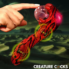 XR Brands Creature Cocks Cobra USB Rechargeable Fantasy Vibrator With Plasma Ball 18.5cm Red XR Brands