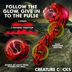 XR Brands Creature Cocks Cobra USB Rechargeable Fantasy Vibrator With Plasma Ball 18.5cm Red XR Brands