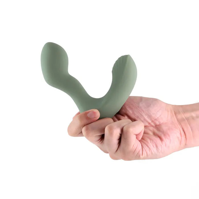 NS Novelties Renegade Outlaw USB Rechargeable Vibrating Prostate Massager 12cm Sage Green Secondary image