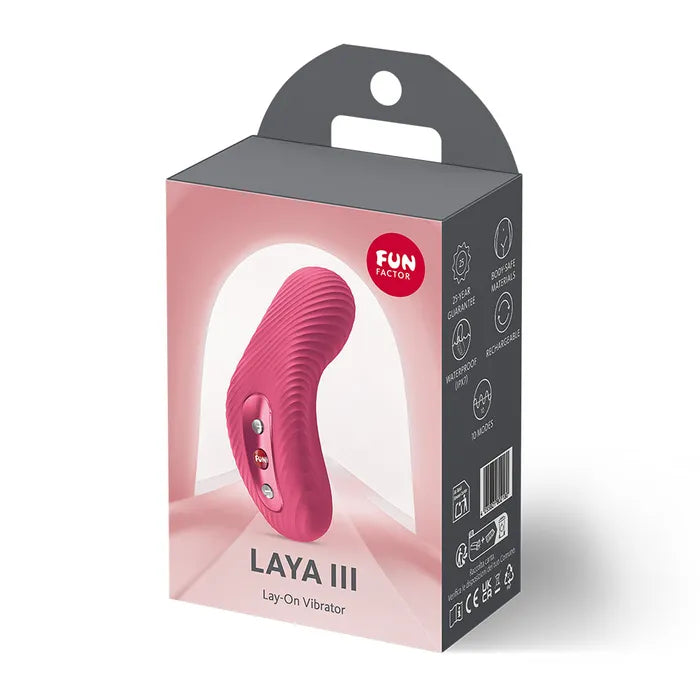 Fun Factory LAYA III USB C Rechargeable Stimulator Raspberry