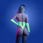Fantasy Lingerie GLOW Pressure Point Teddy Glow In Dark Green One Size Fantasy Lingerie