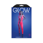 Fantasy Lingerie GLOW Hyperdrive Bodystocking Glow In Dark Pink One Size Fantasy Lingerie