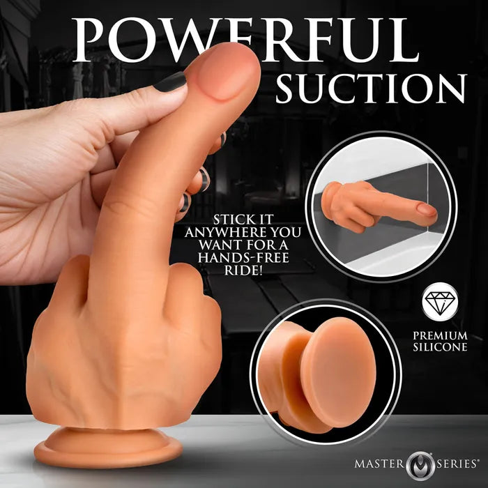 XR Brands Master Series The Finger Giant Finger Dildo 21.3cm Flesh XR Brands