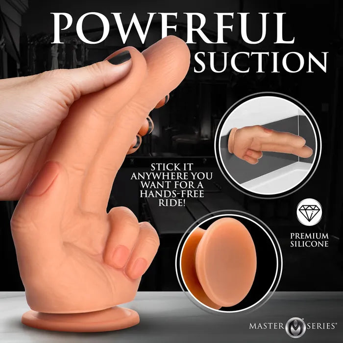 XR Brands Master Series The Shocker Finger Dildo 20.8cm Flesh XR Brands
